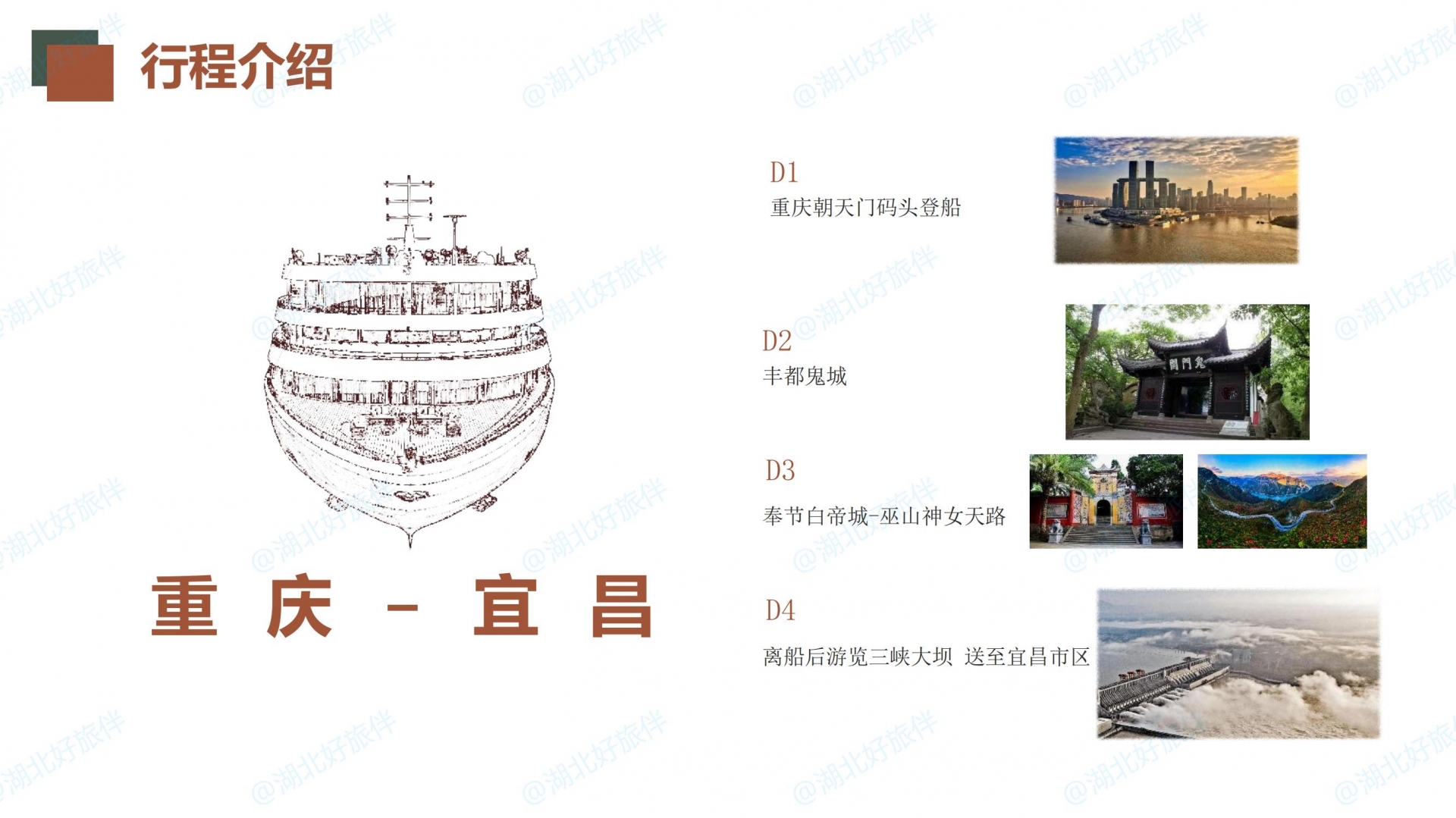 長三行程重慶-宜昌